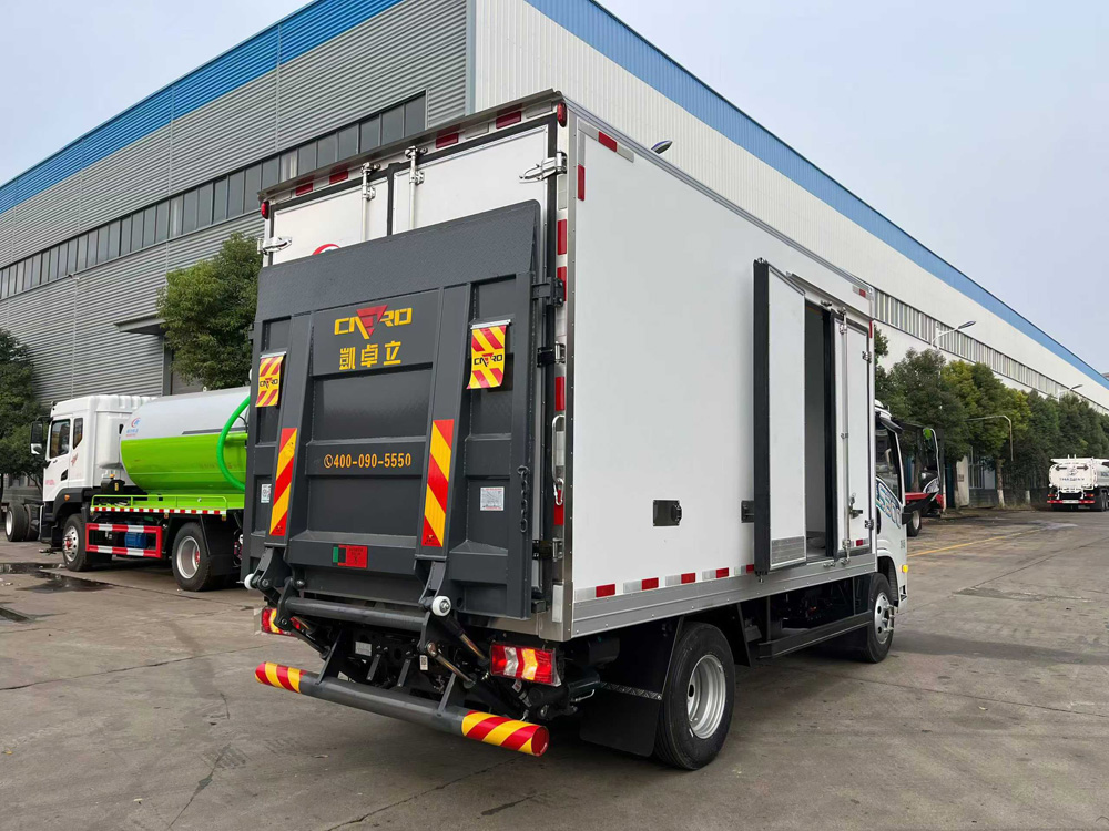 陜汽智云S300山區(qū)版165度電純電動冷藏車圖片4